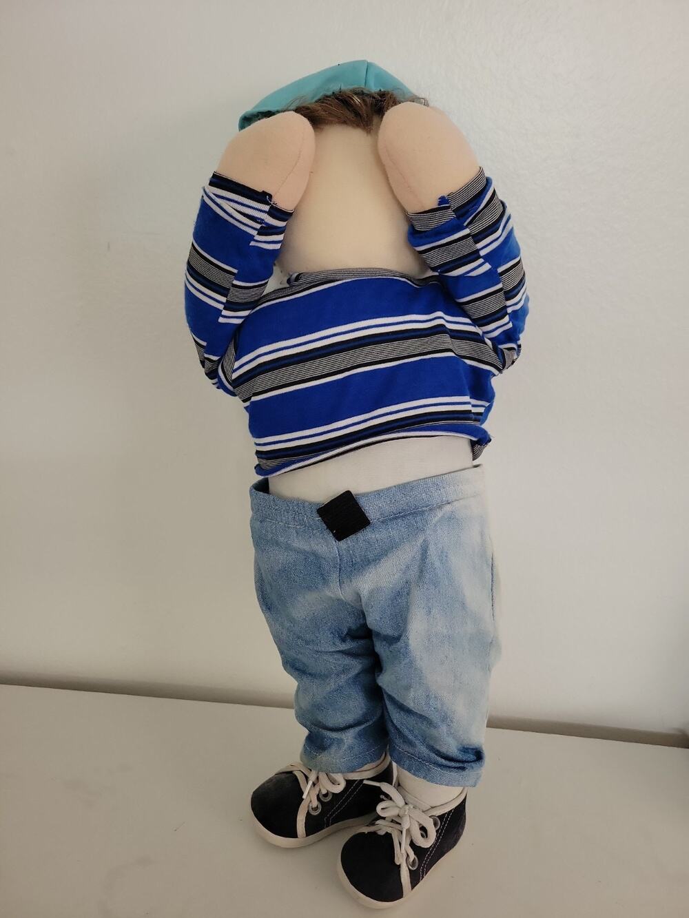 Time Out Doll Boy 18" Hide & Seek Kid In The Corner Faceless Doll Decor Kids Hat